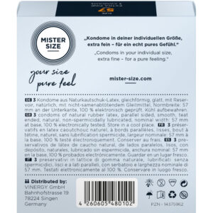 Mister Size L 57 — Condoms, 3 Pack — Classic Condoms — view 3