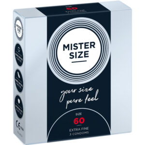 Mister Size XL 60 — XL Condoms, 3 Pack — Condom 3 Packs