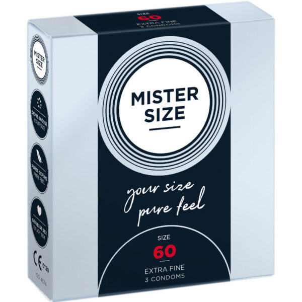 Mister Size XL 60 — XL Condoms, 3 Pack — Condom 3 Packs