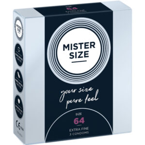 Mister Size XXL 64 — XL Condoms, 3 Pack — Condom 3 Packs