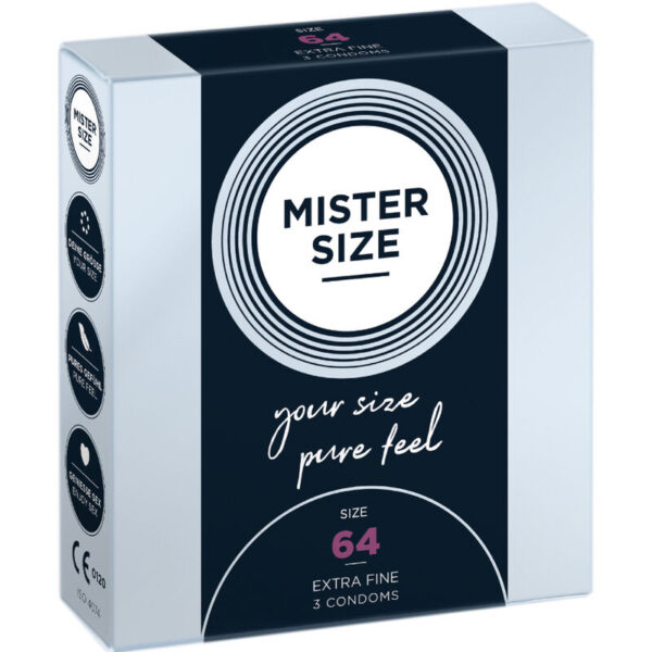 Mister Size XXL 64 — XL Condoms, 3 Pack — Condom 3 Packs