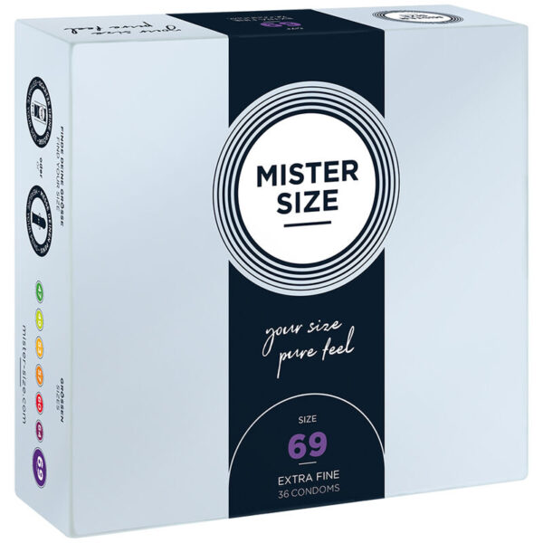 Mister Size XXXL 69 — XL Condoms, 36 Pack — Bulk Condom Packs