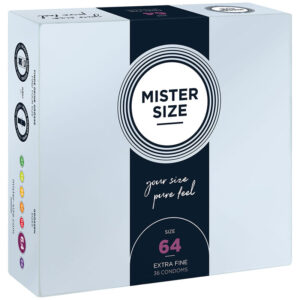 Mister Size XXL 64 — XL Condoms, 36 Pack — Bulk Condom Packs