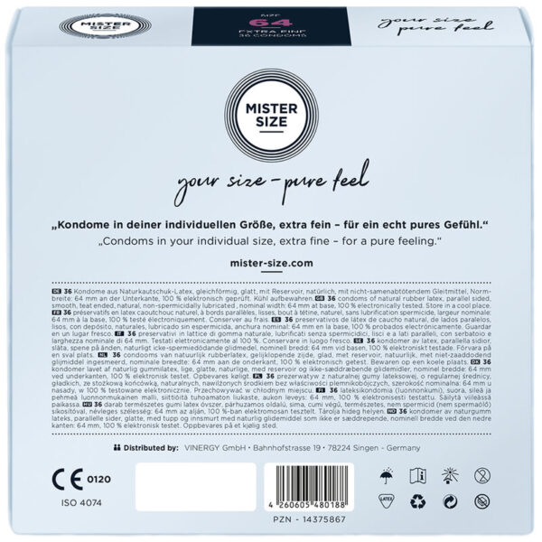 Mister Size XXL 64 — XL Condoms, 36 Pack — Bulk Condom Packs — view 2