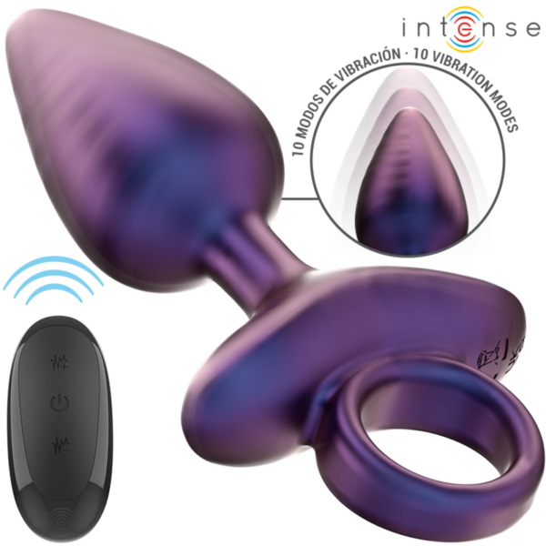 Intense Michael 2 — Vibrating Butt Plug, Remote Control, Purple — Anal — view 6