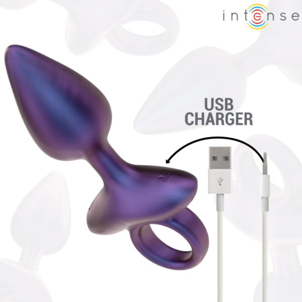 Intense Michael 2 — Vibrating Butt Plug, Remote Control, Purple — Anal — view 8