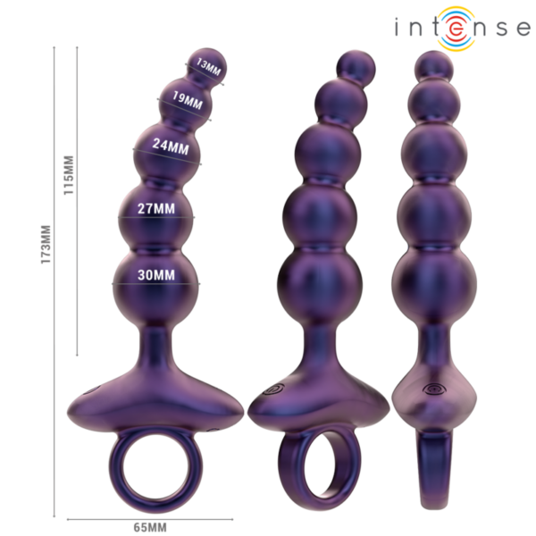 Intense Tito 3 — Vibrating Butt Plug, Remote Control, Purple — Anal — view 4