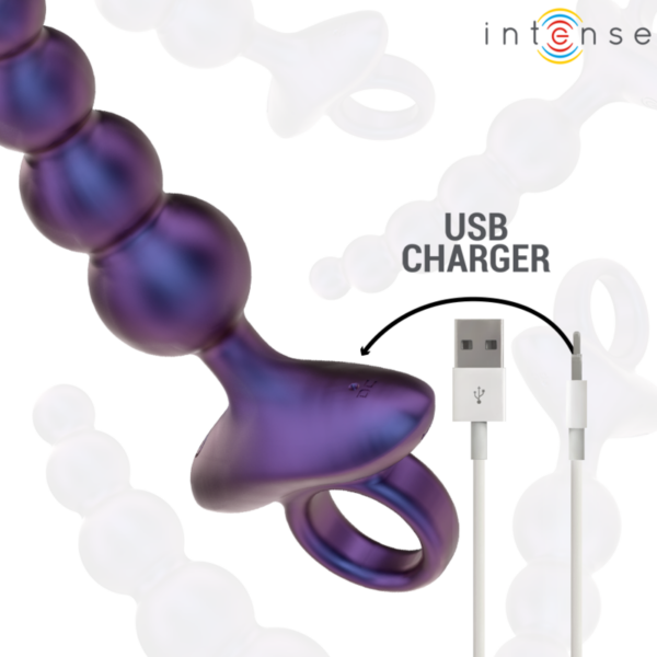 Intense Tito 3 — Vibrating Butt Plug, Remote Control, Purple — Anal — view 8