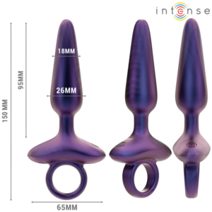 Intense Marlon 4 — Vibrating Butt Plug, Remote Control, Purple — Anal — view 4