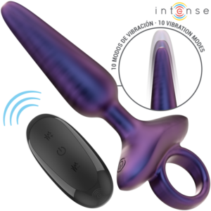 Intense Marlon 4 — Vibrating Butt Plug, Remote Control, Purple — Anal — view 3