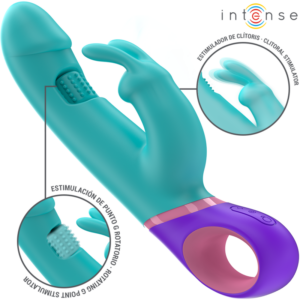 Intense Monica — Rabbit Vibrator, Waterproof, Blue — Rabbit Vibrators