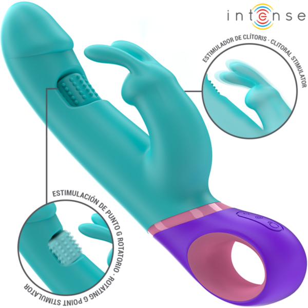 Intense Monica — Rabbit Vibrator, Waterproof, Blue — Rabbit Vibrators