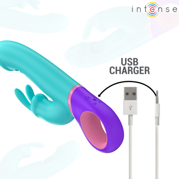 Intense Monica — Rabbit Vibrator, Waterproof, Blue — Rabbit Vibrators — view 6