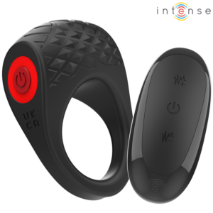 Intense Clover — Vibrating Cock Ring, Remote Control, Black — Cock Rings