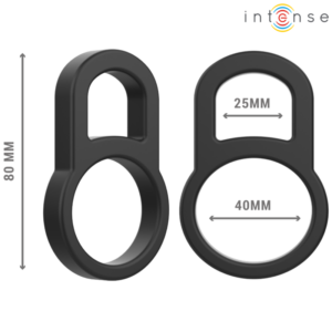 Intense Bobby — Cock Ring, Silicone, Black — Classic Cock Rings — view 3