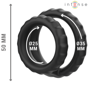 Intense Dewey — Cock Ring, Silicone, Black — Classic Cock Rings — view 3