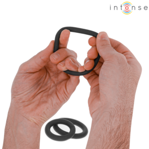 Intense Hugh — Cock Ring Set, Silicone, Black — Classic Cock Rings — view 3