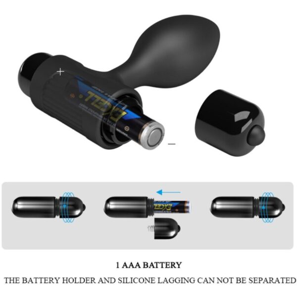 Pretty Love Vibra Butt — Anal Vibrator, Black — view 7