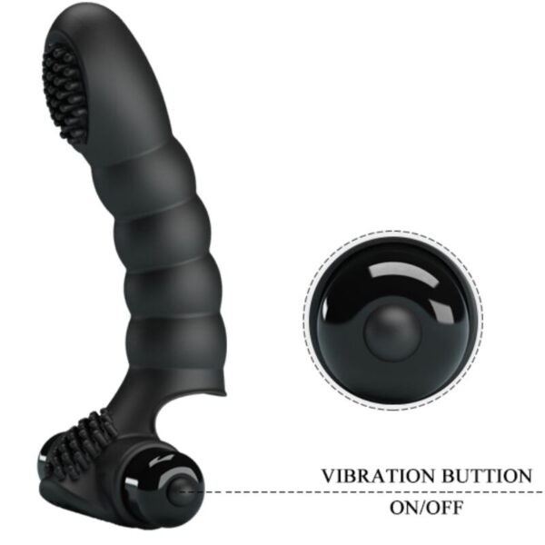 Pretty Love Alexander — Finger Vibrator, Silicone, Black — Clitoral Stimulators — view 7