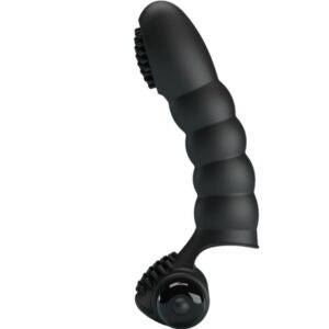 Pretty Love Alexander — Finger Vibrator, Silicone, Black — Clitoral Stimulators