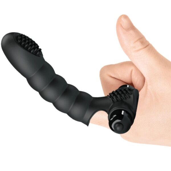 Pretty Love Alexander — Finger Vibrator, Silicone, Black — Clitoral Stimulators — view 5