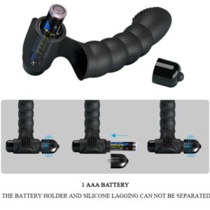 Pretty Love Alexander — Finger Vibrator, Silicone, Black — Clitoral Stimulators — view 4