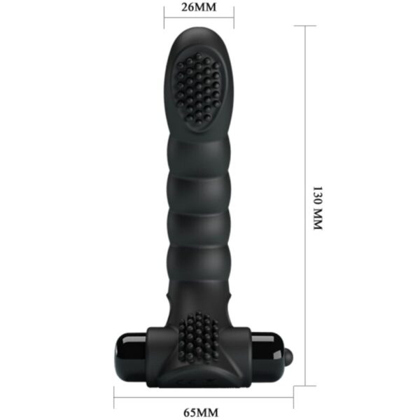 Pretty Love Alexander — Finger Vibrator, Silicone, Black — Clitoral Stimulators — view 6