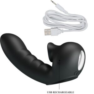 Pretty Love Hobgoblin — Finger Vibrator, Rechargeable, Black — Clitoral Stimulators — view 3
