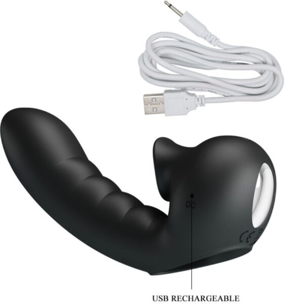 Pretty Love Hobgoblin — Finger Vibrator, Rechargeable, Black — Clitoral Stimulators — view 3