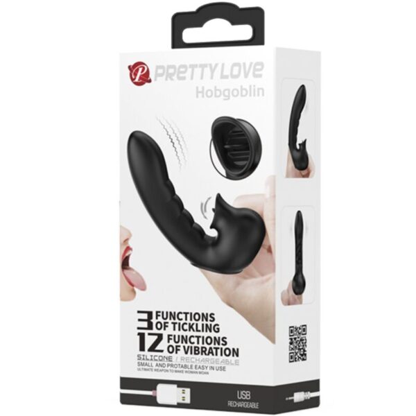 Pretty Love Hobgoblin — Finger Vibrator, Rechargeable, Black — Clitoral Stimulators — view 5