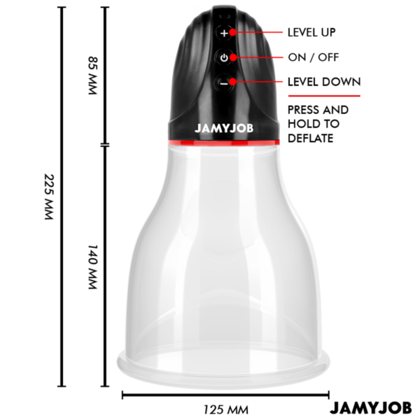 Jamyjob Xpand Lite — Testicle Pump, Rechargeable, Grey — Penis Accessories — view 6
