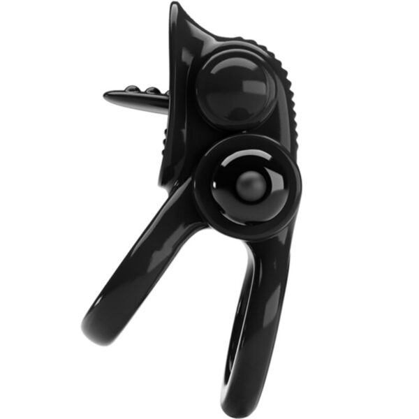 Pretty Love Passionate — Vibrating Cock Ring, Double, Black — Cock Rings — view 3