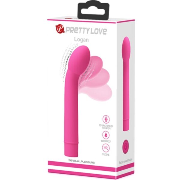 Pretty Love Logan — G-Spot Vibrator, Silicone, Pink — G-Spot Vibrators — view 3
