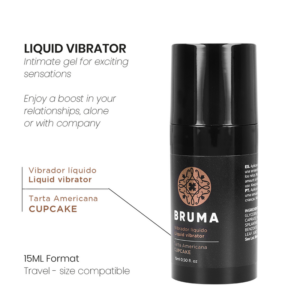 Bruma Liquid Vibrator — Tingling Gel, 15 ml, Cupcake — Arousal Gels for Women — view 3