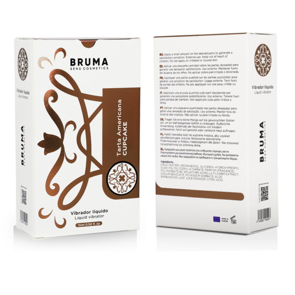 Bruma Liquid Vibrator — Tingling Gel, 15 ml, Cupcake — Arousal Gels for Women — view 7