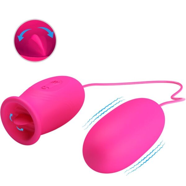 Pretty Love Daisy — Vibrating Egg, Silicone, Pink — Clitoral Stimulators — view 3
