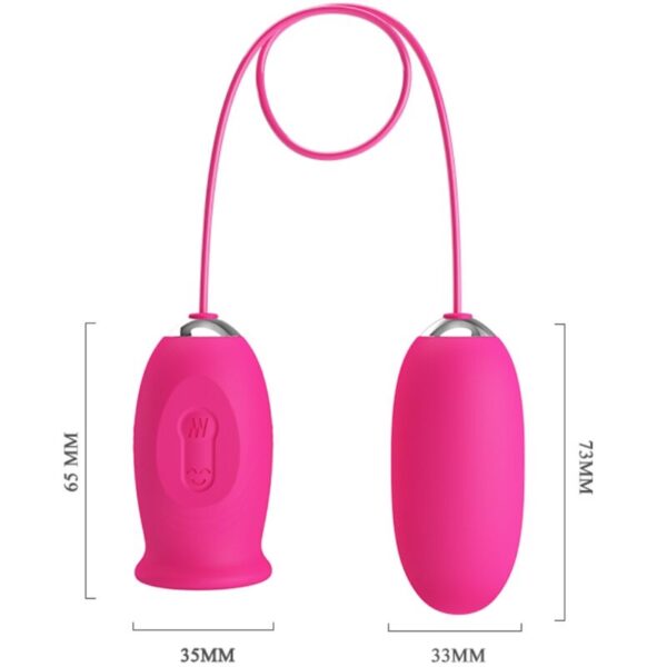Pretty Love Daisy — Vibrating Egg, Silicone, Pink — Clitoral Stimulators — view 5
