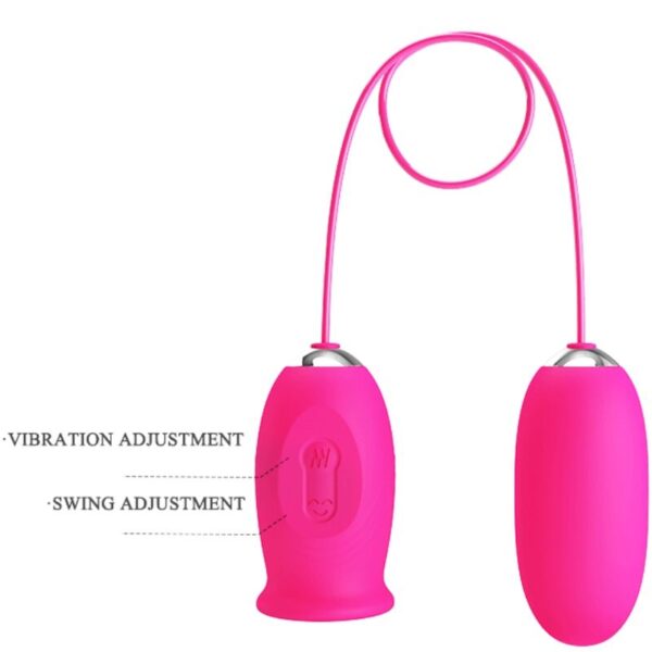 Pretty Love Daisy — Vibrating Egg, Silicone, Pink — Clitoral Stimulators — view 8