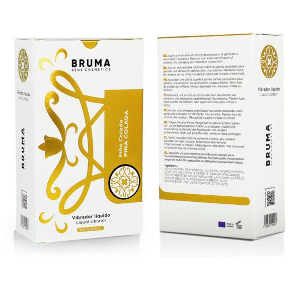 Bruma Liquid Vibrator — Tingling Gel, 15 ml, Piña Colada — Arousal Gels for Women — view 7