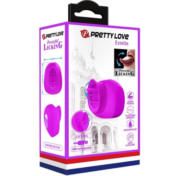 Pretty Love Estelle — Tongue Vibrator, Rechargeable, Purple — Clitoral Stimulators — view 5