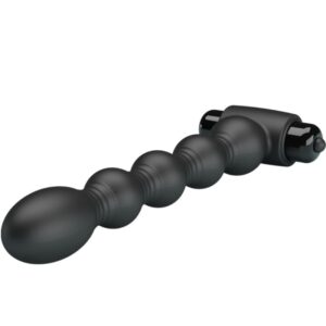Pretty Love Lynn — Vibrating Butt Plug, Silicone, Black — Anal — view 2