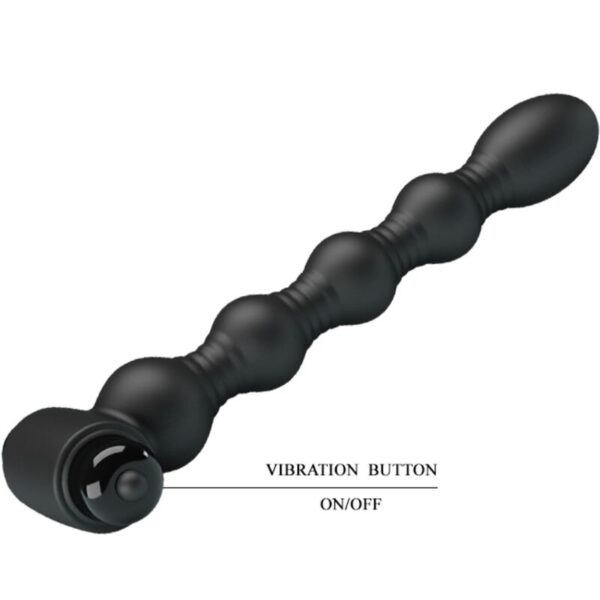 Pretty Love Lynn — Vibrating Butt Plug, Silicone, Black — Anal — view 5