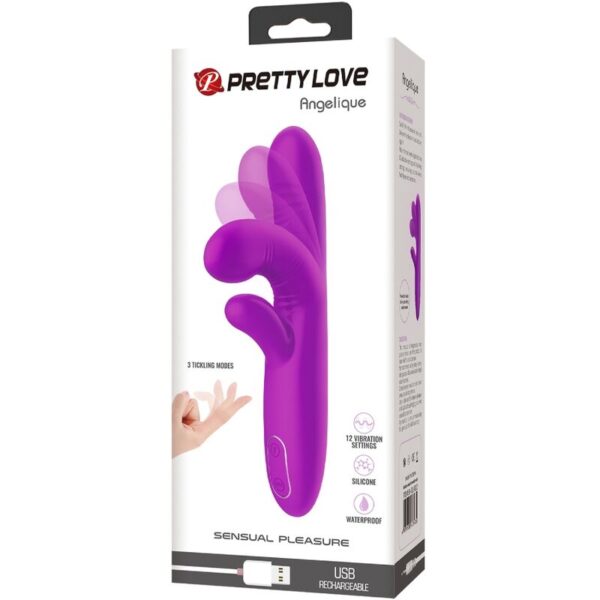 Pretty Love Angelique — Rabbit Vibrator, Rechargeable, Purple — Rabbit Vibrators — view 2