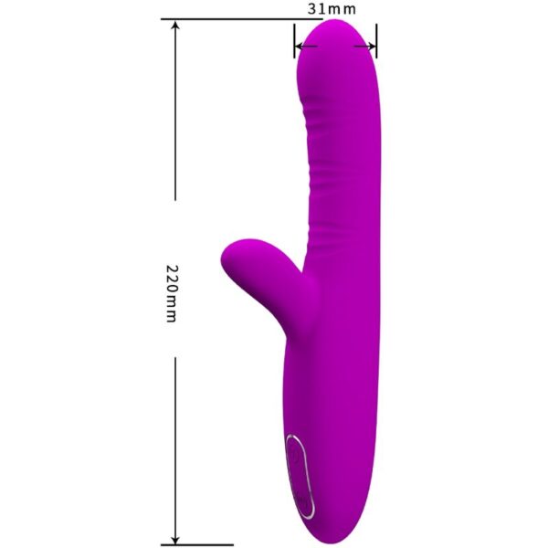 Pretty Love Angelique — Rabbit Vibrator, Rechargeable, Purple — Rabbit Vibrators — view 4
