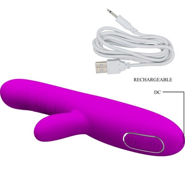 Pretty Love Angelique — Rabbit Vibrator, Rechargeable, Purple — Rabbit Vibrators — view 5