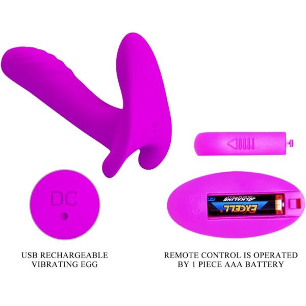 Pretty Love — Wearable Vibrator, Remote Control, Purple — Couples — view 8