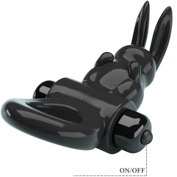 Pretty Love Exciting — Vibrating Cock Ring, Rabbit, Black — Cock Rings — view 5