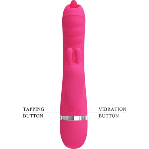 Pretty Love Phoenix — Rabbit Vibrator, Silicone, Pink — Rabbit Vibrators — view 3
