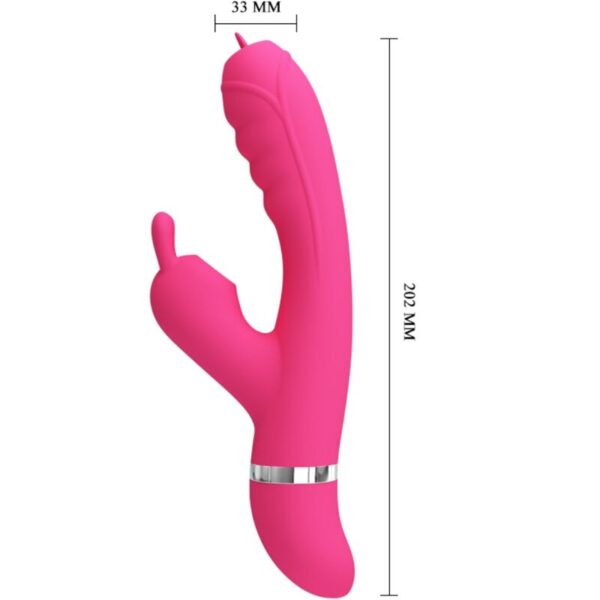 Pretty Love Phoenix — Rabbit Vibrator, Silicone, Pink — Rabbit Vibrators — view 4