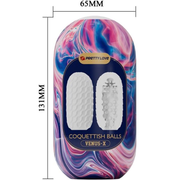 Pretty Love Coquettish Balls Venus — Stroker, White — Male Masturbators — view 3
